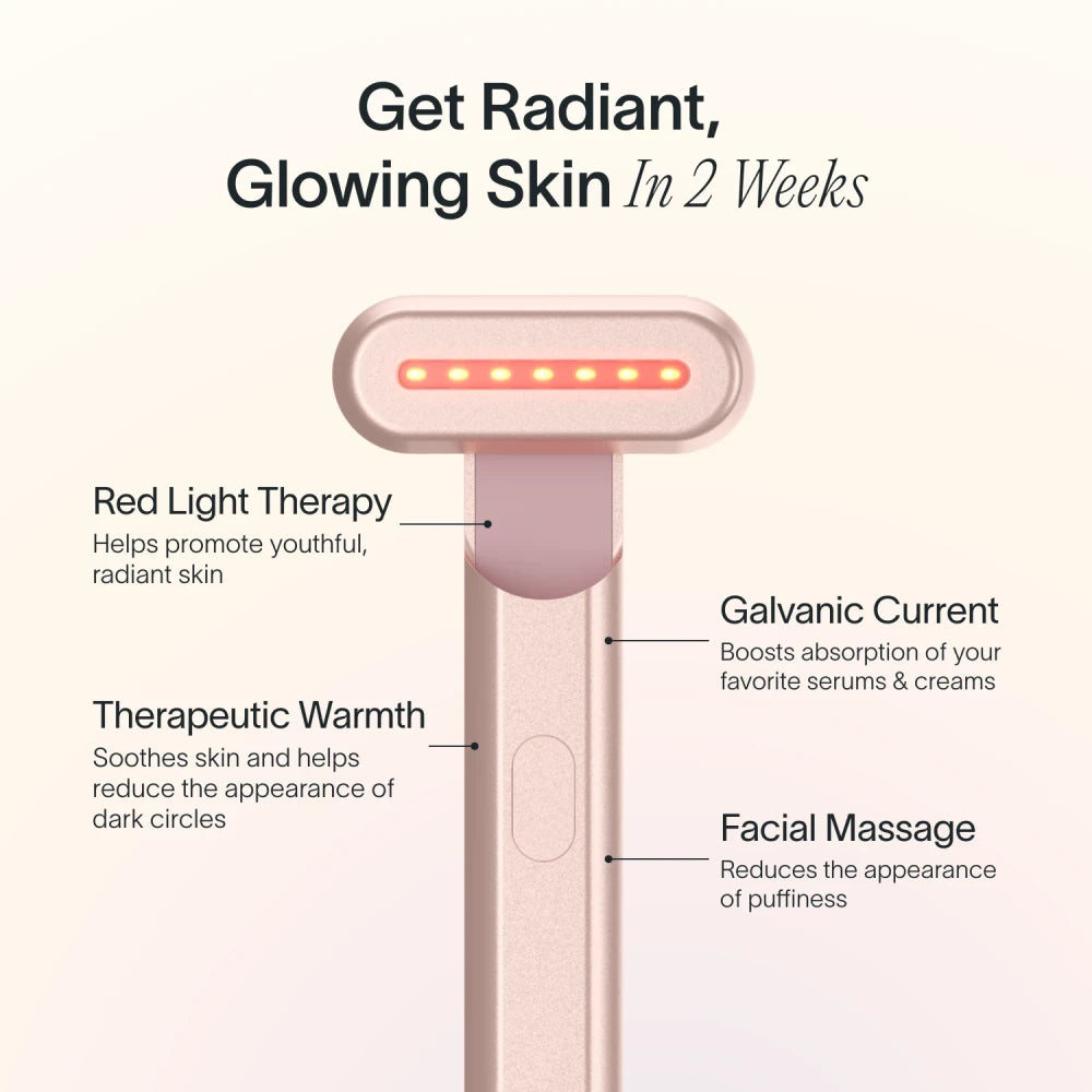red light therapy face wand